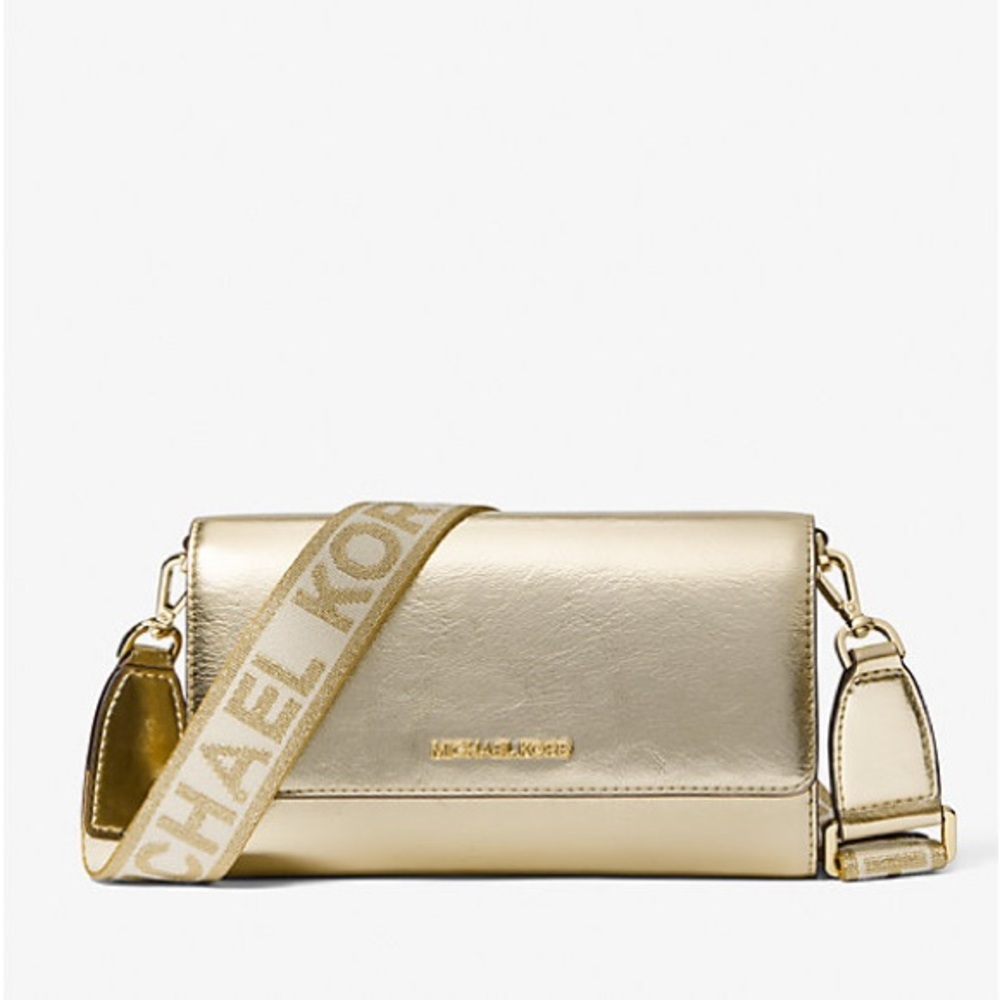 Michael Kors Gold Crossbody Metallic Bag